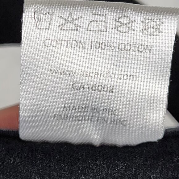 Oscardo Black Skulls Print 100% Cotton Crewneck Graphic T-Shirt - Picture 4 of 4